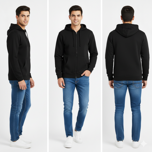 Mid-Weight Full-Zip Hoodie