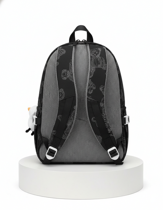 Teddy Print School Backpack